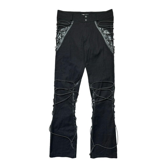 Issey Miyake 2006 bungee parachute bondage lace trouser